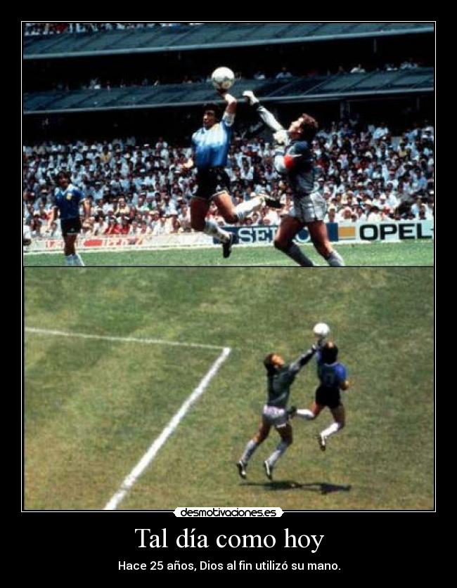 Tal día como hoy - Hace 25 años, Dios al fin utilizó su mano.