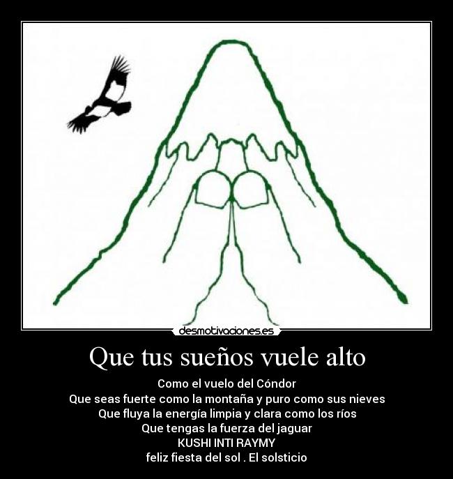 Que tus sueños vuele alto -