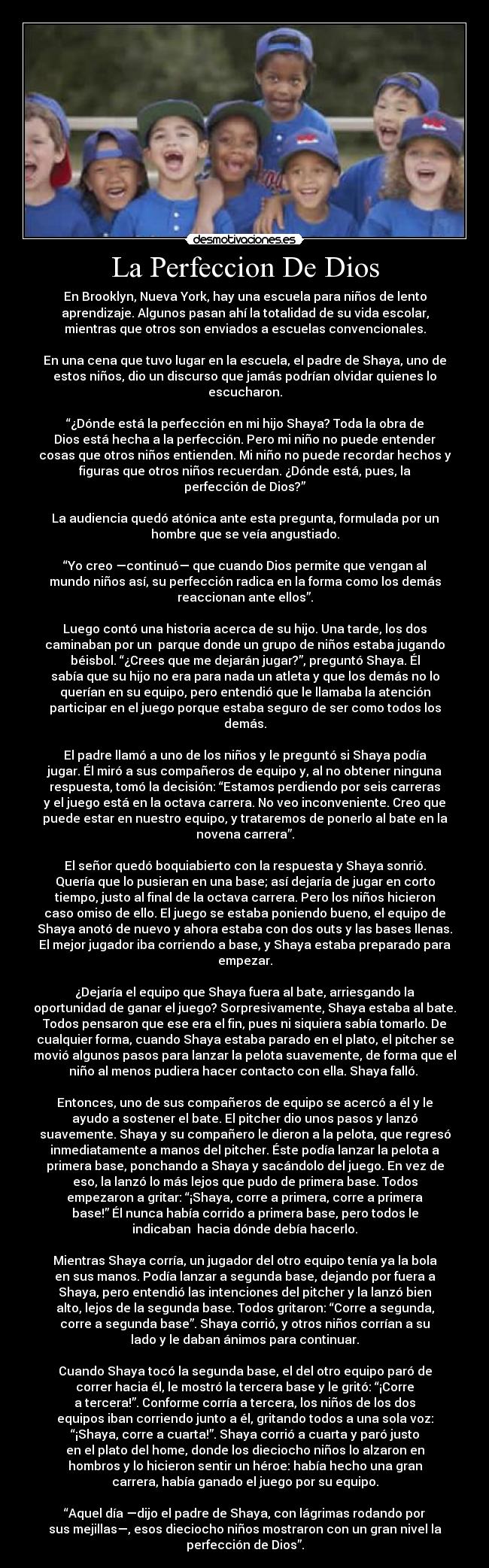 La Perfeccion De Dios -