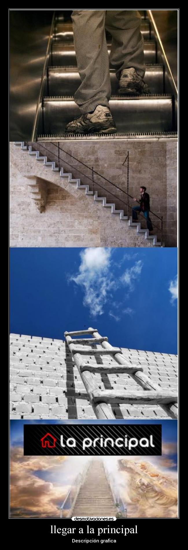 llegar a la principal - Descripción grafica