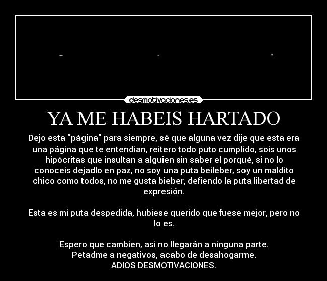 YA ME HABEIS HARTADO - 