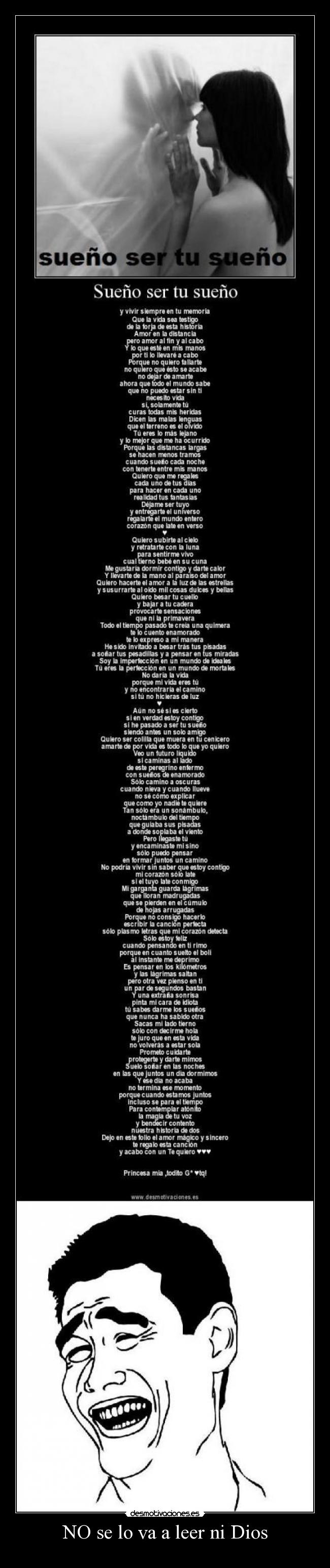 NO se lo va a leer ni Dios -