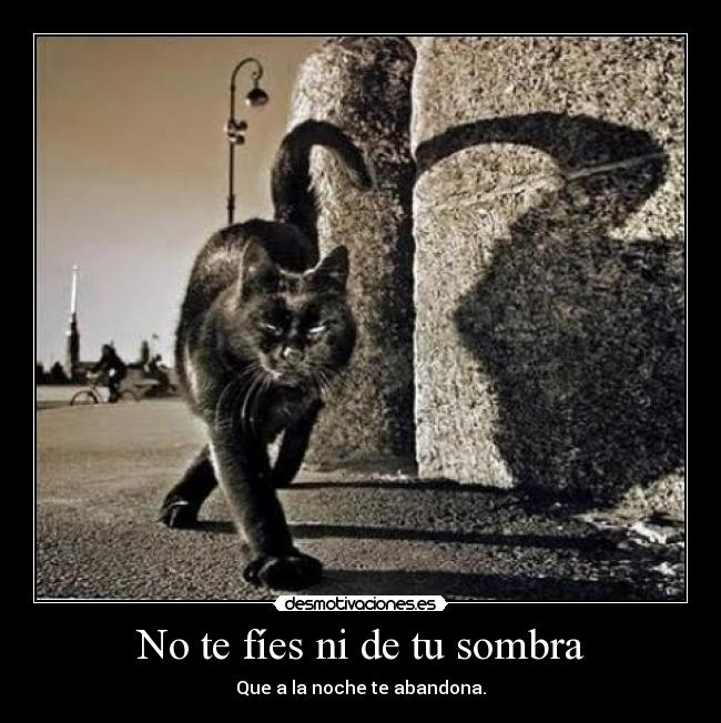 No te fíes ni de tu sombra - 