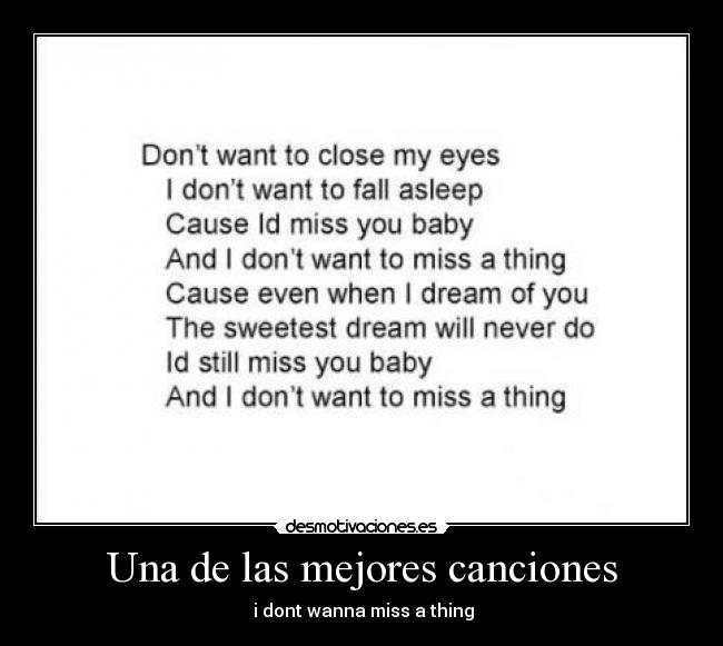 Una de las mejores canciones -