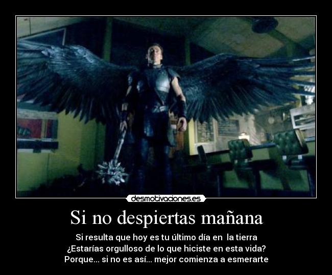 Si no despiertas mañana - 