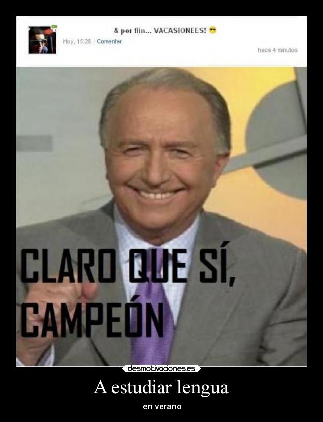 A estudiar lengua - en verano