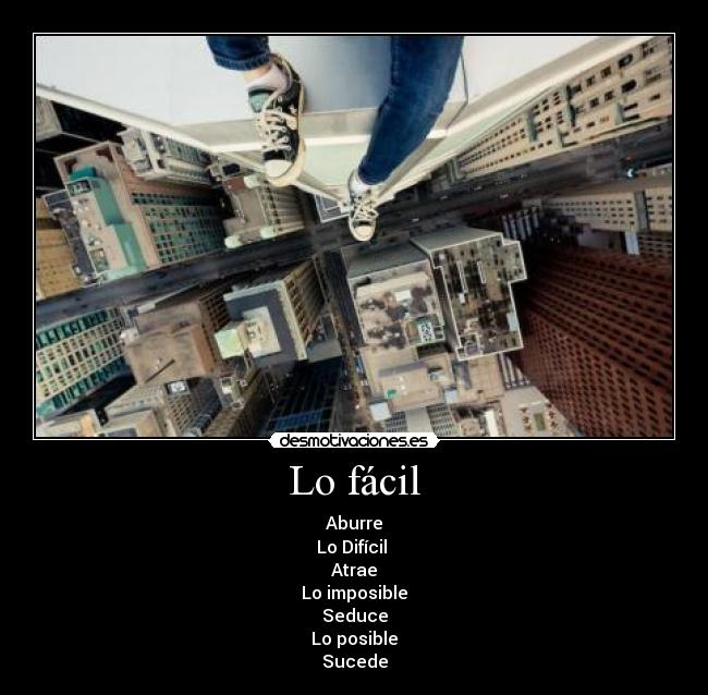 Lo fácil -