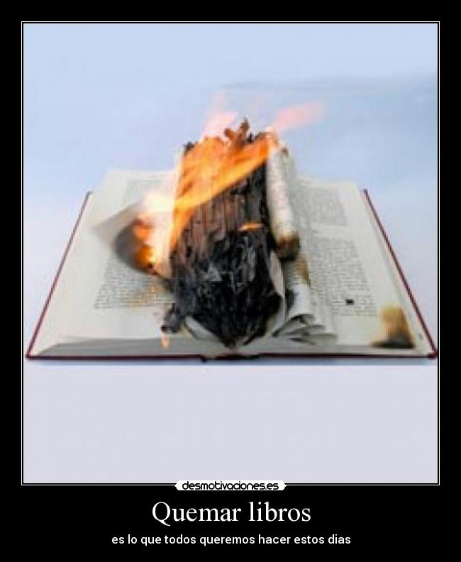 Quemar libros - 