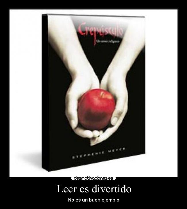 Leer es divertido - No es un buen ejemplo