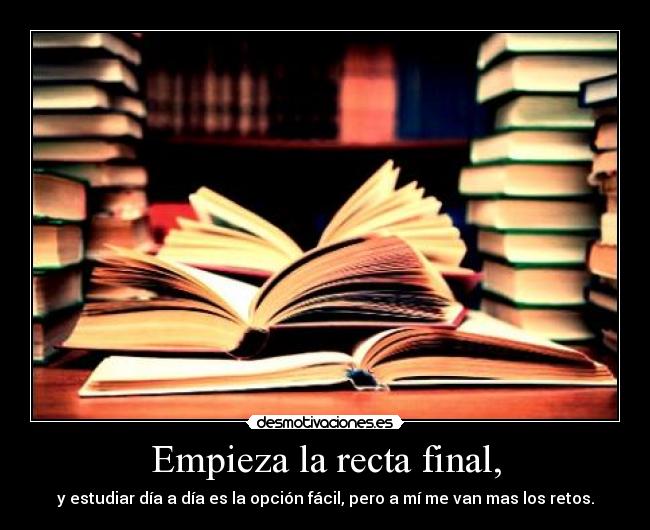Empieza la recta final, - 