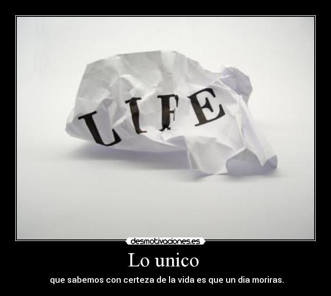 Lo unico -