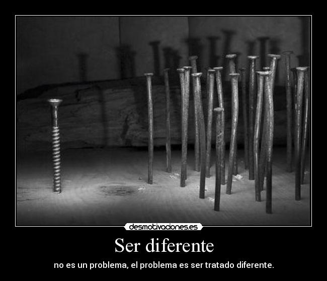 Ser diferente -