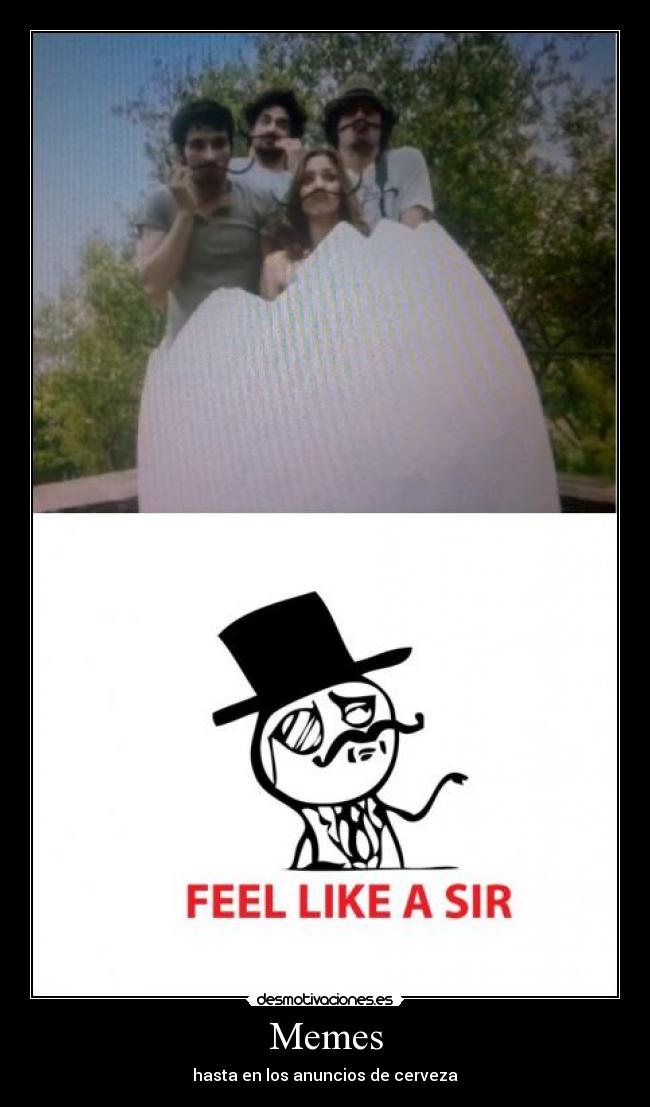 Memes - hasta en los anuncios de cerveza