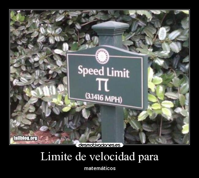 Limite de velocidad para -