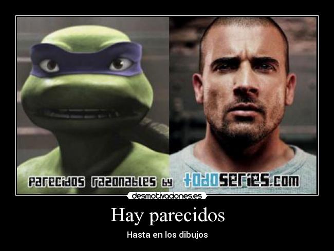 Hay parecidos - Hasta en los dibujos