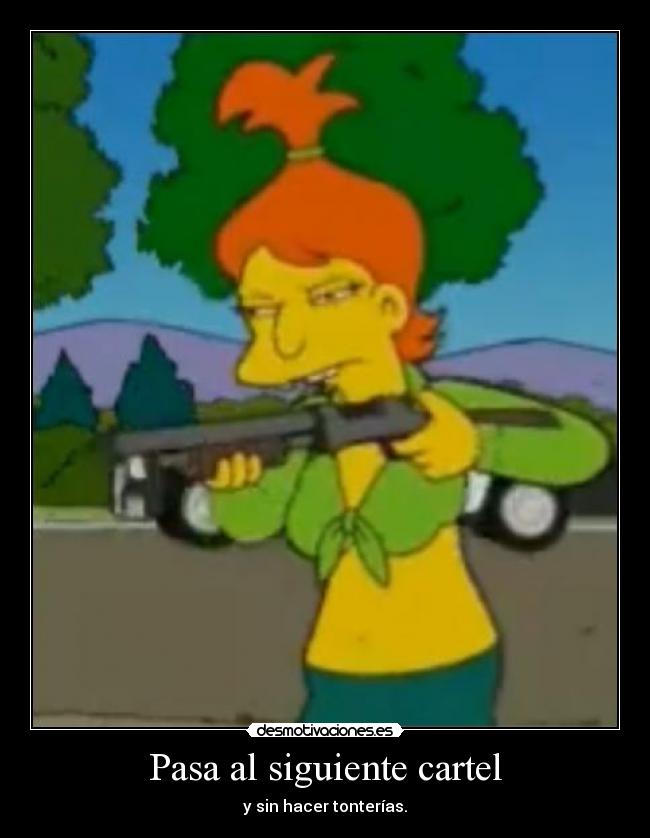 Pasa al siguiente cartel -