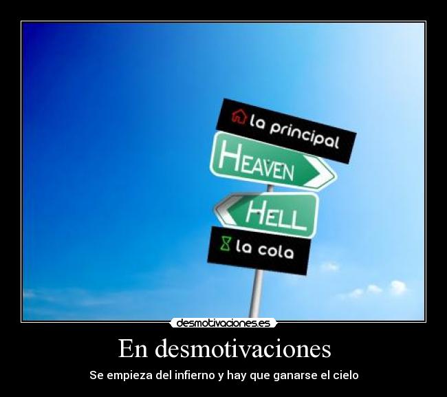 En desmotivaciones -
