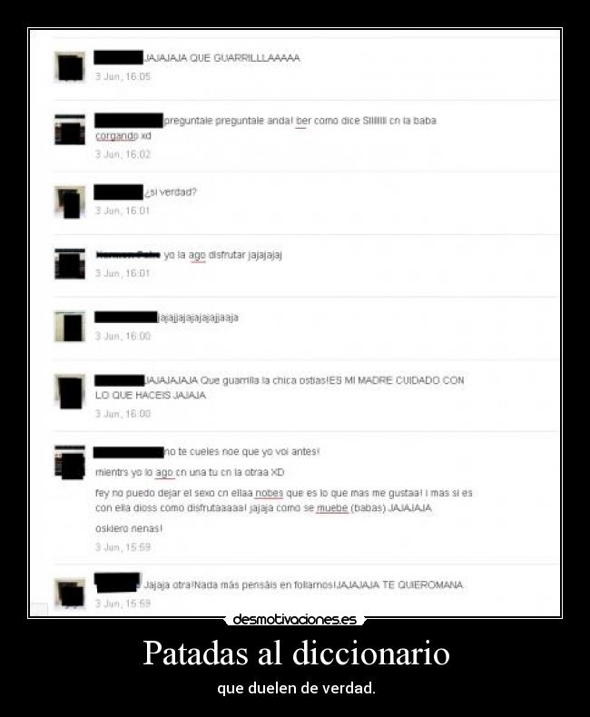 Patadas al diccionario - que duelen de verdad.