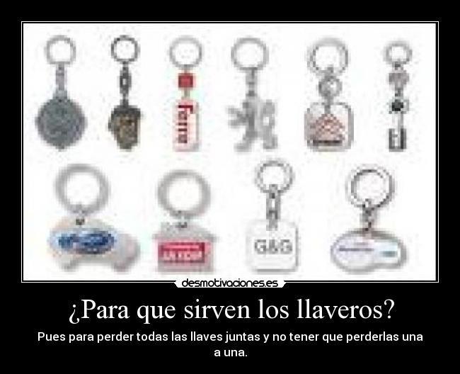 ¿Para que sirven los llaveros? - 