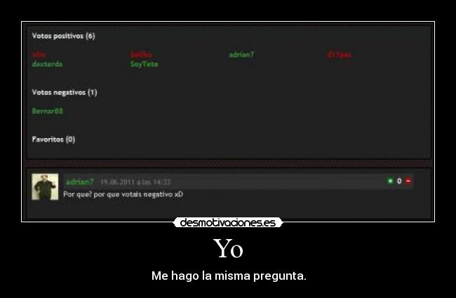 Yo - Me hago la misma pregunta.