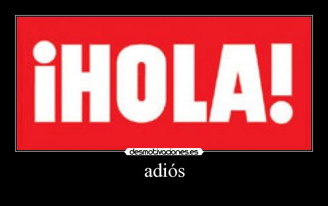 adiós - 