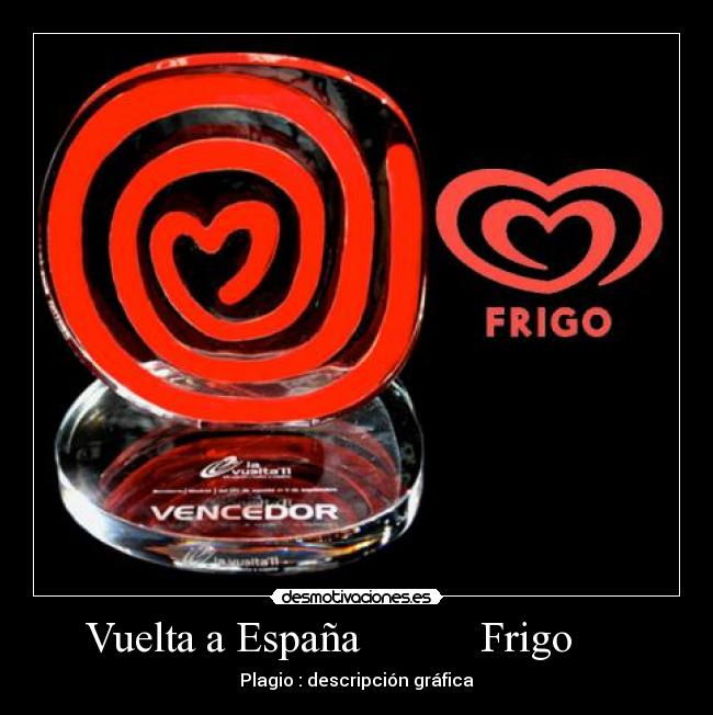 Vuelta a España Frigo - Plagio : descripción gráfica