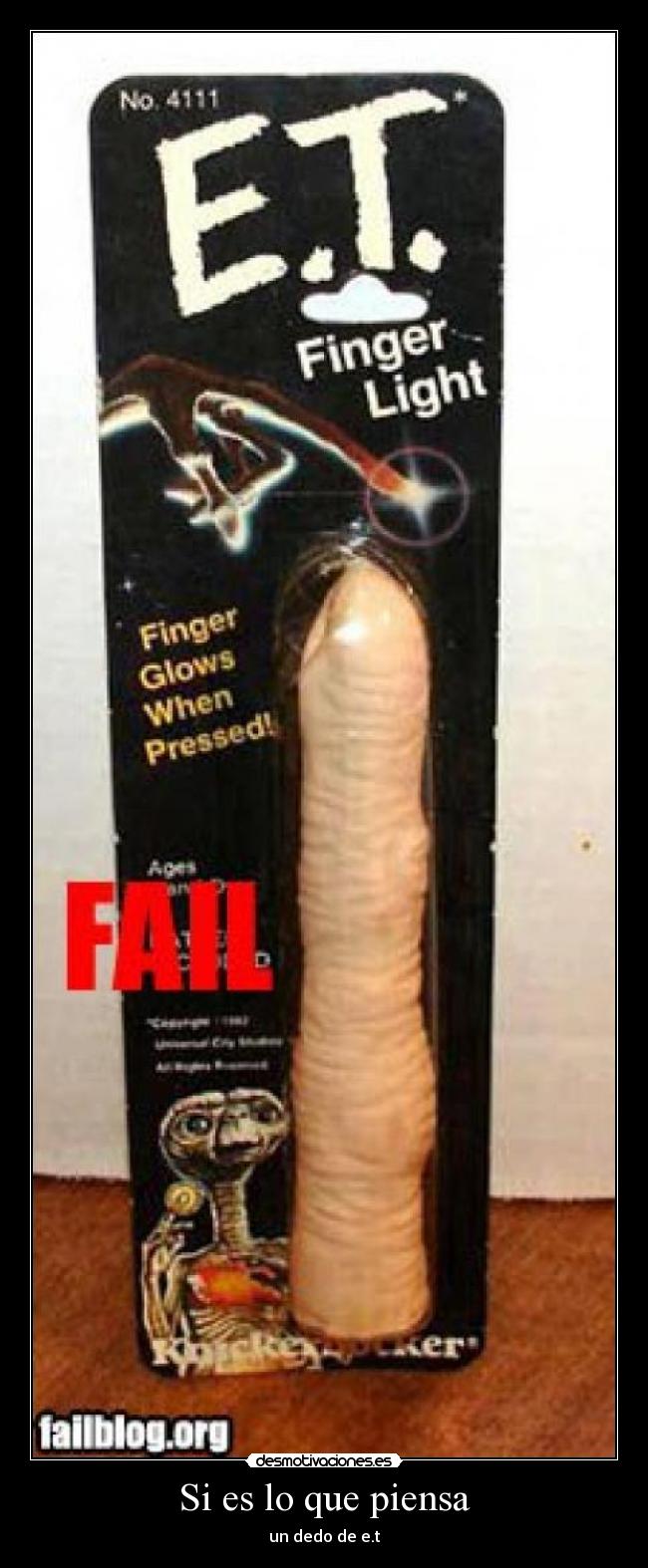 Si es lo que piensa - un dedo de e.t
