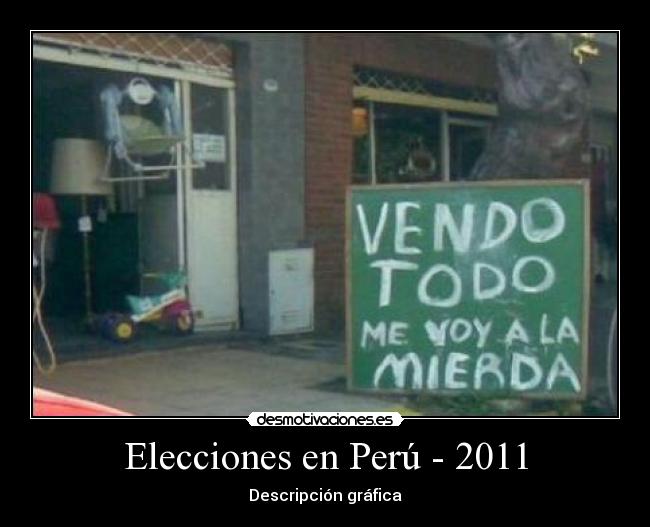Elecciones en Perú - 2011 - Descripción gráfica