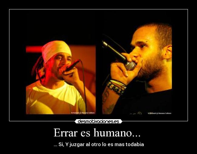 Errar es humano... -