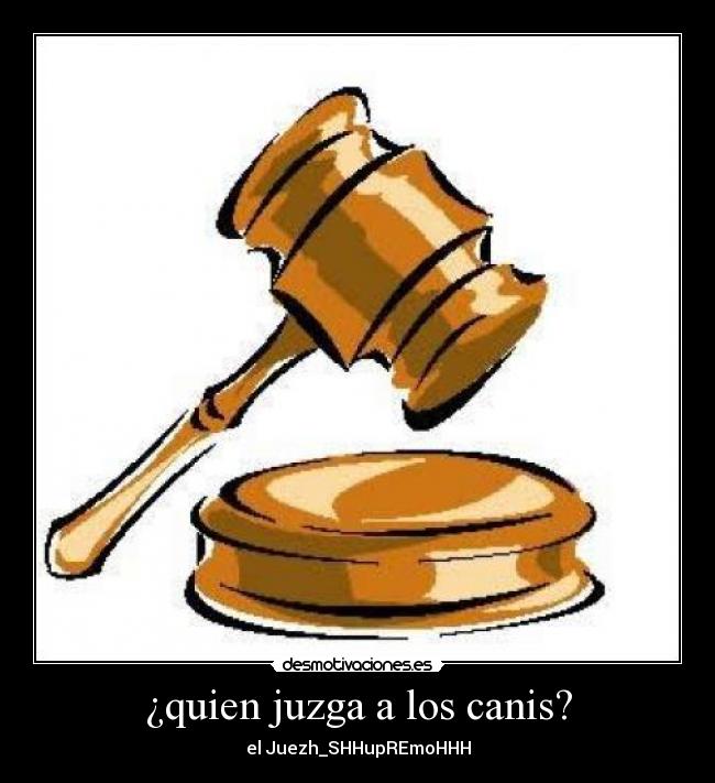 carteles jueces canis desmotivaciones
