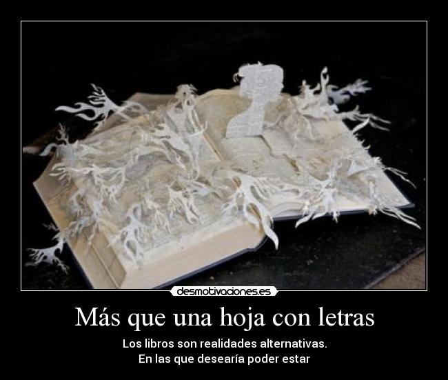 Más que una hoja con letras - 