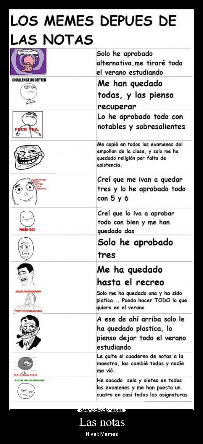 Las notas -
