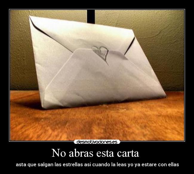 No abras esta carta  - 