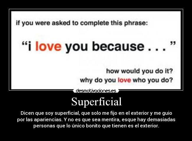 carteles superficial desmotivaciones