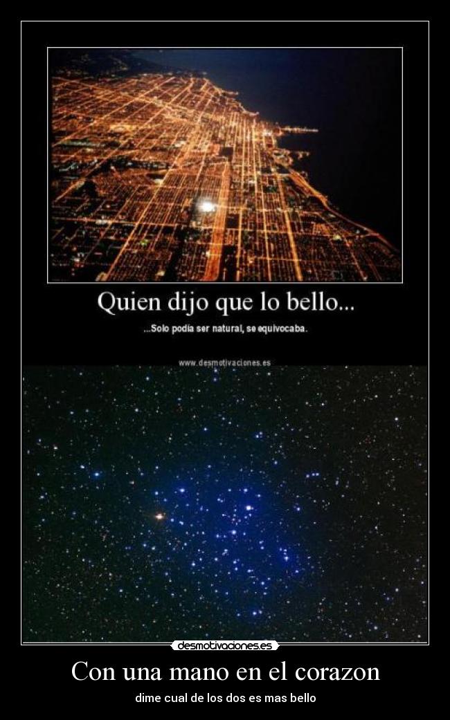 carteles corazon estrellas luces hermoso desmotivaciones