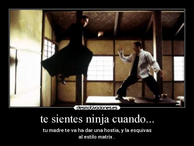 te sientes ninja cuando... - 