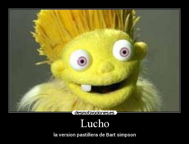 Lucho - la version pastillera de Bart simpson
