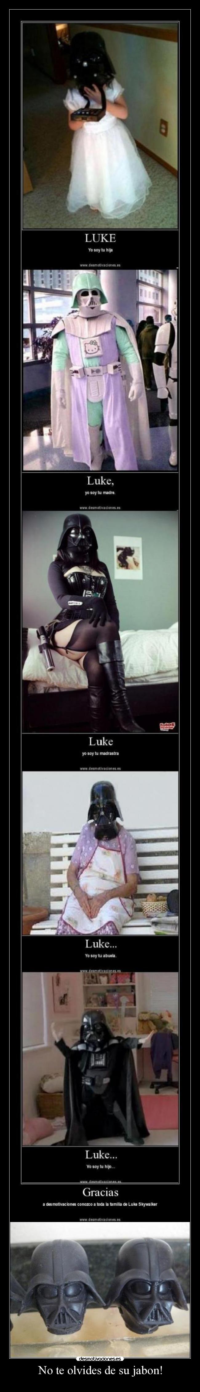 No te olvides de su jabon! -