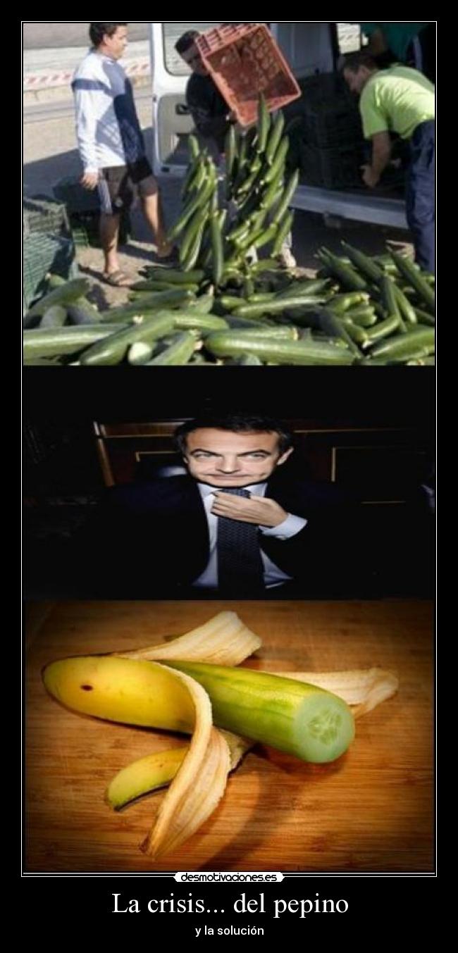 La crisis... del pepino - y la solución