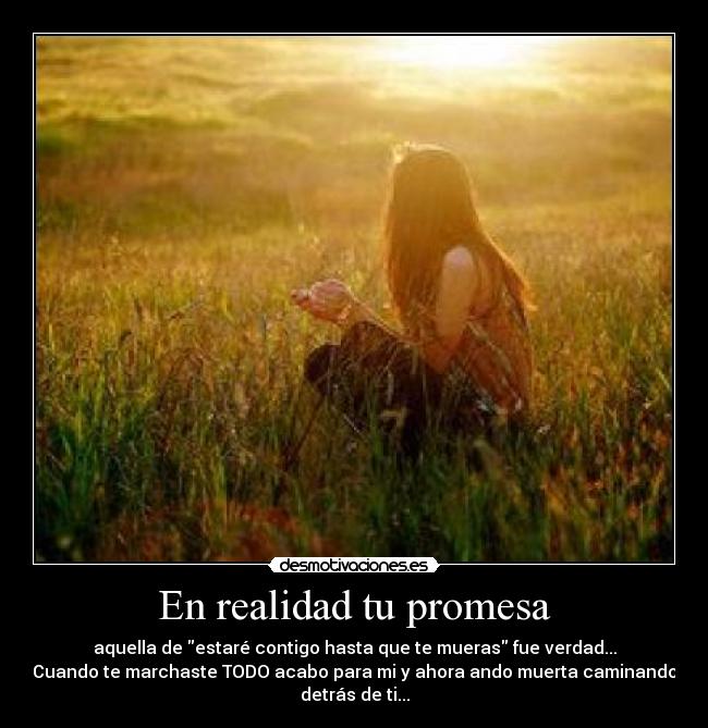 En realidad tu promesa -
