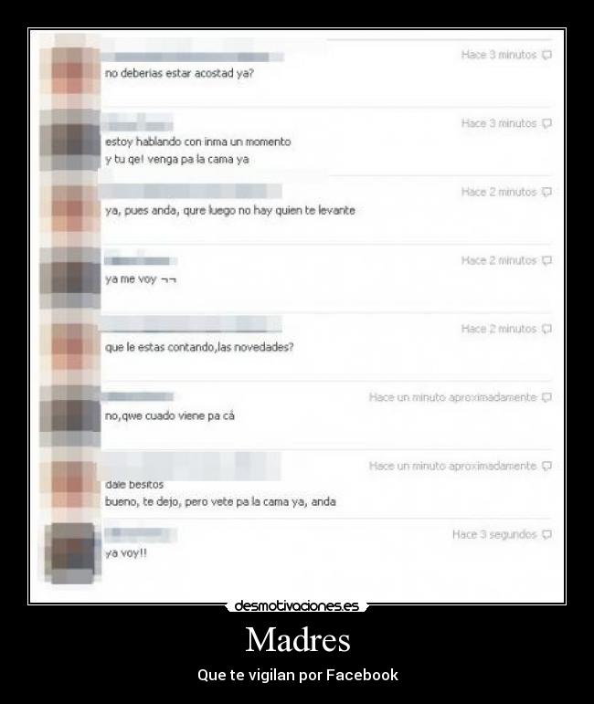 Madres - Que te vigilan por Facebook