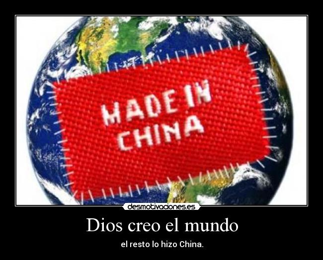 Dios creo el mundo -