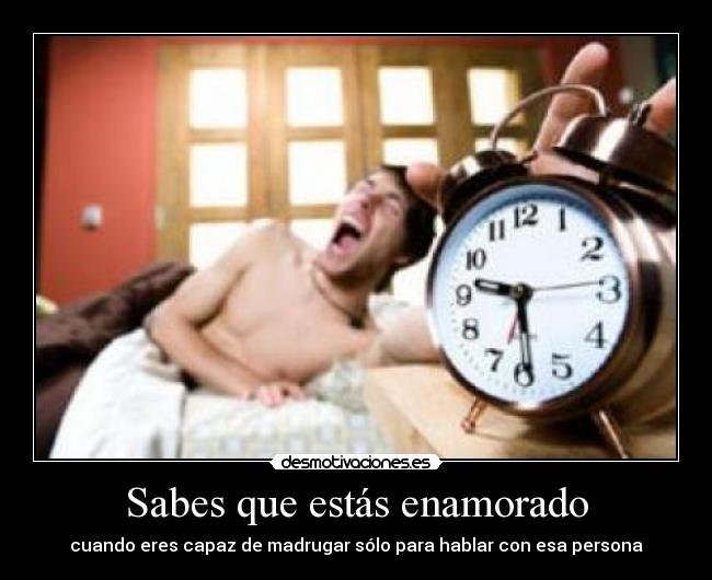 Sabes que estás enamorado - 