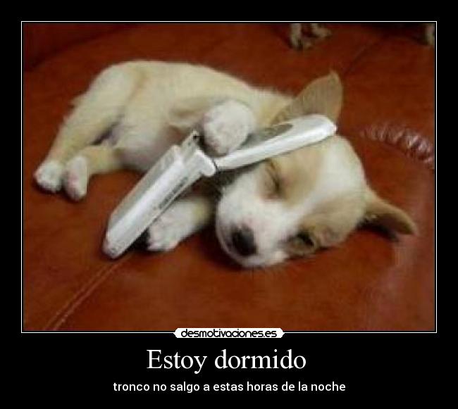 Estoy dormido -