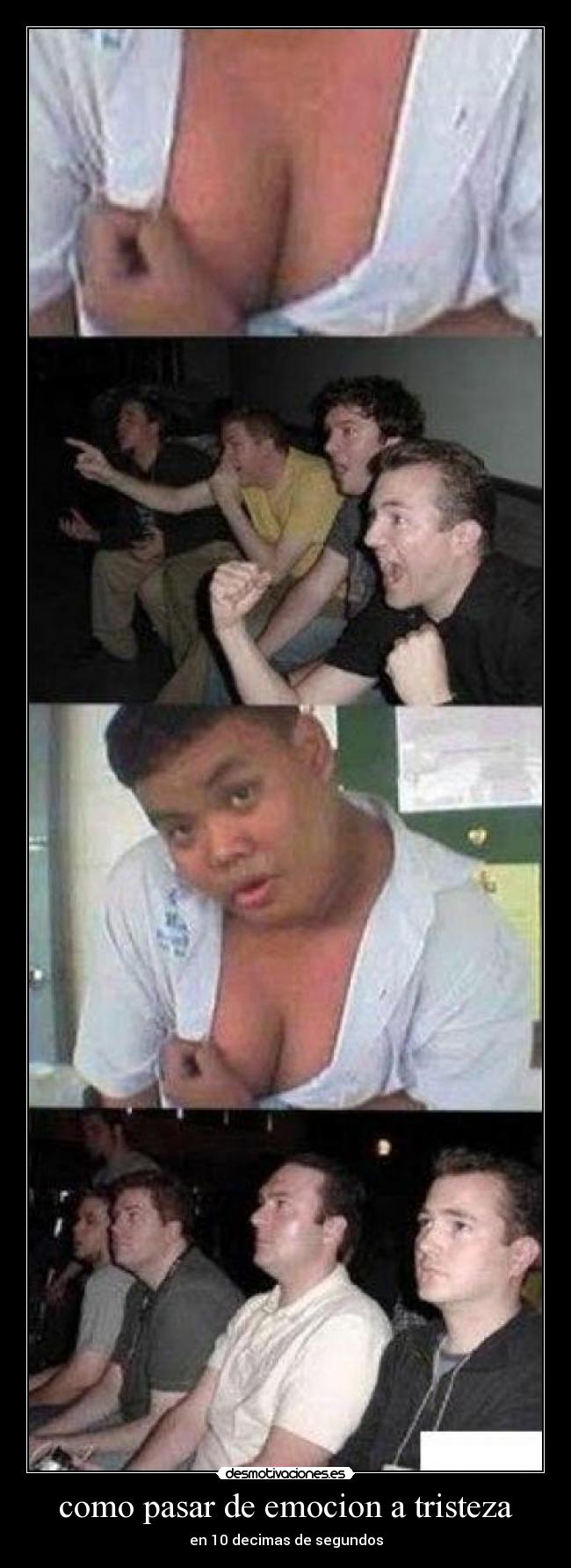 como pasar de emocion a tristeza -