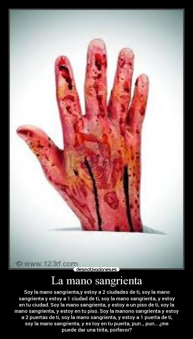 La mano sangrienta -