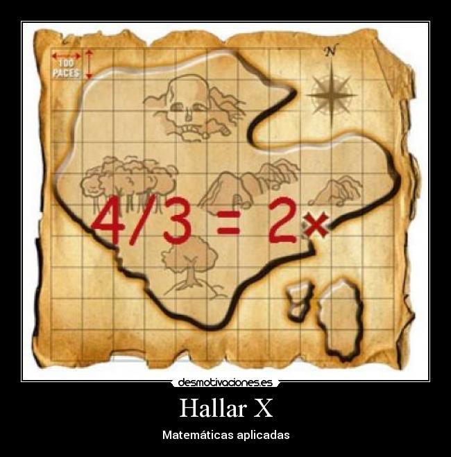Hallar X - Matemáticas aplicadas