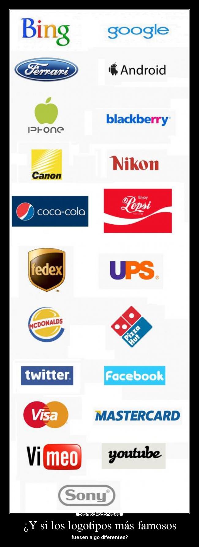 ¿Y si los logotipos más famosos -