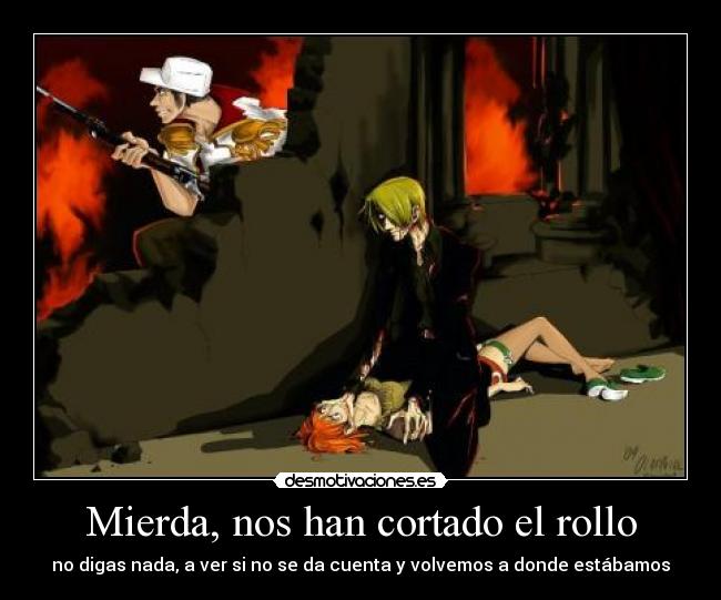 carteles marine sanji nami desmotivaciones