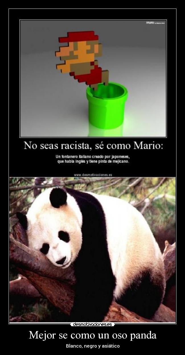 Mejor se como un oso panda -